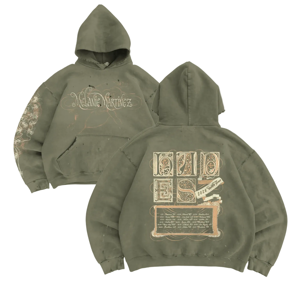 Hades Storybook EU Tour Olive Hoodie