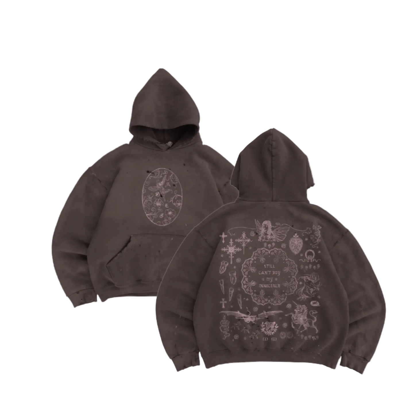 Still Can't Buy My Innocence Distressed Hoodie