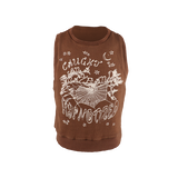 Brown Hypnotized Knit Sweater Vest
