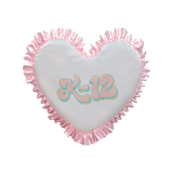 Satin K-12 Heart Pillow