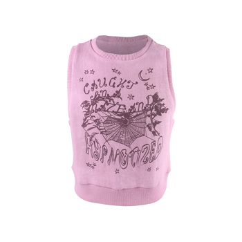 Pink Hypnotized Knit Sweater Vest