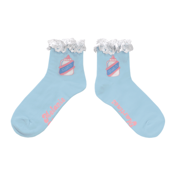 Baby Blue Glue Socks